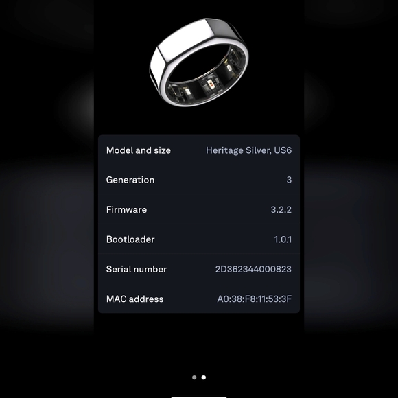 Gen 3 Oura Ring Size 6